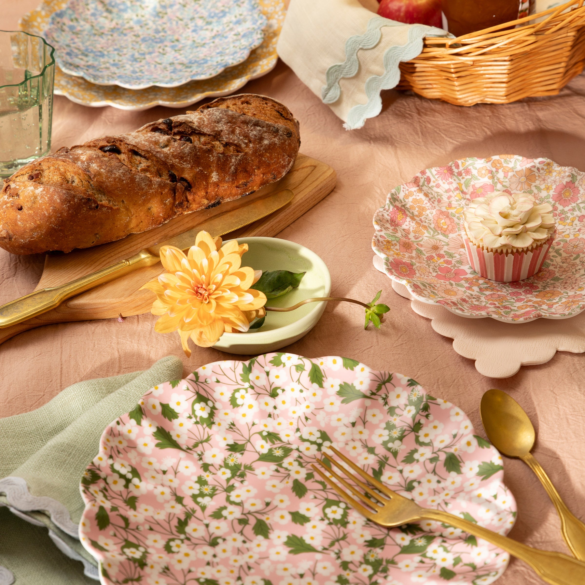 Meri Meri x Liberty Mixed Large Melamine Plates, Set of 4