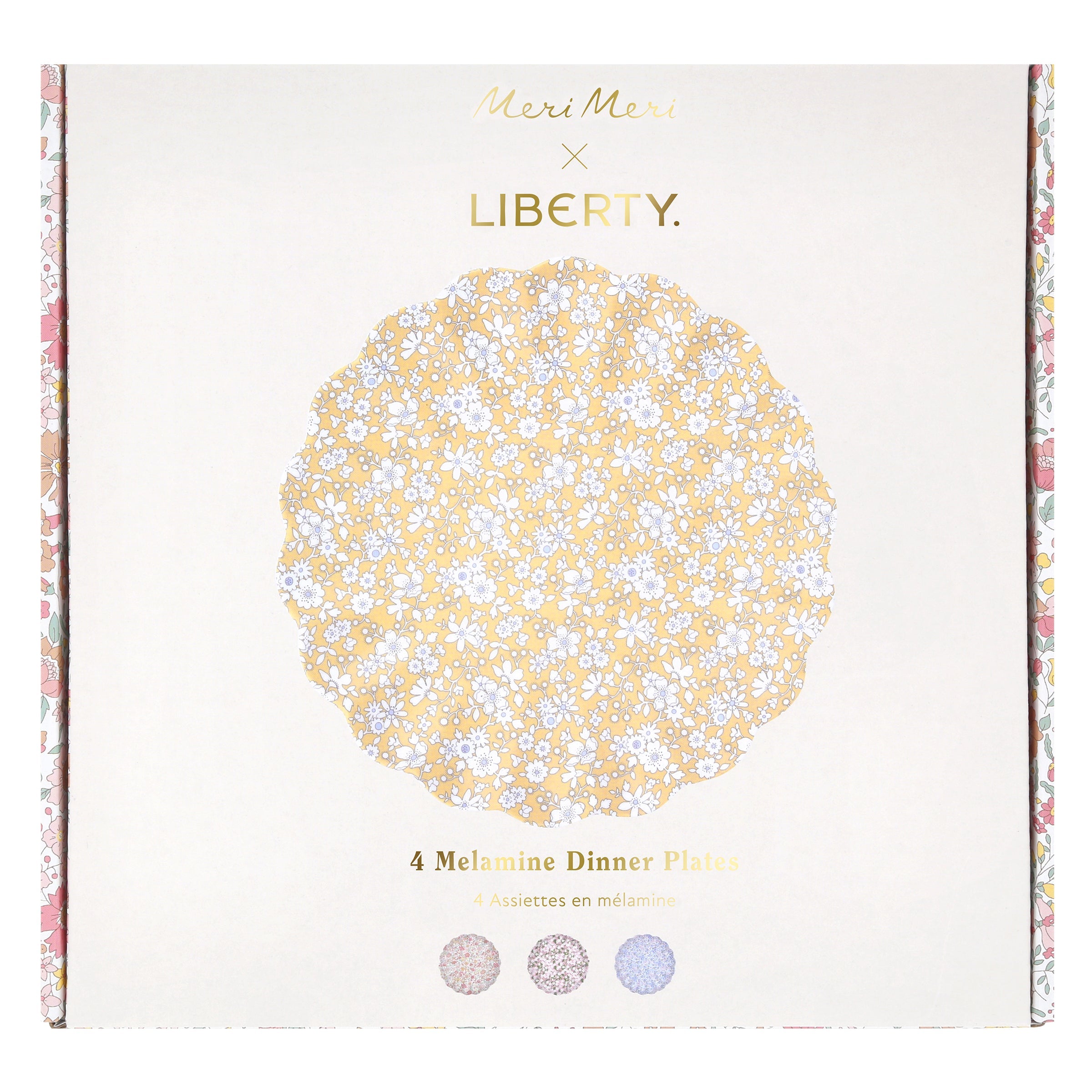 Meri Meri x Liberty Mixed Large Melamine Plates, Set of 4