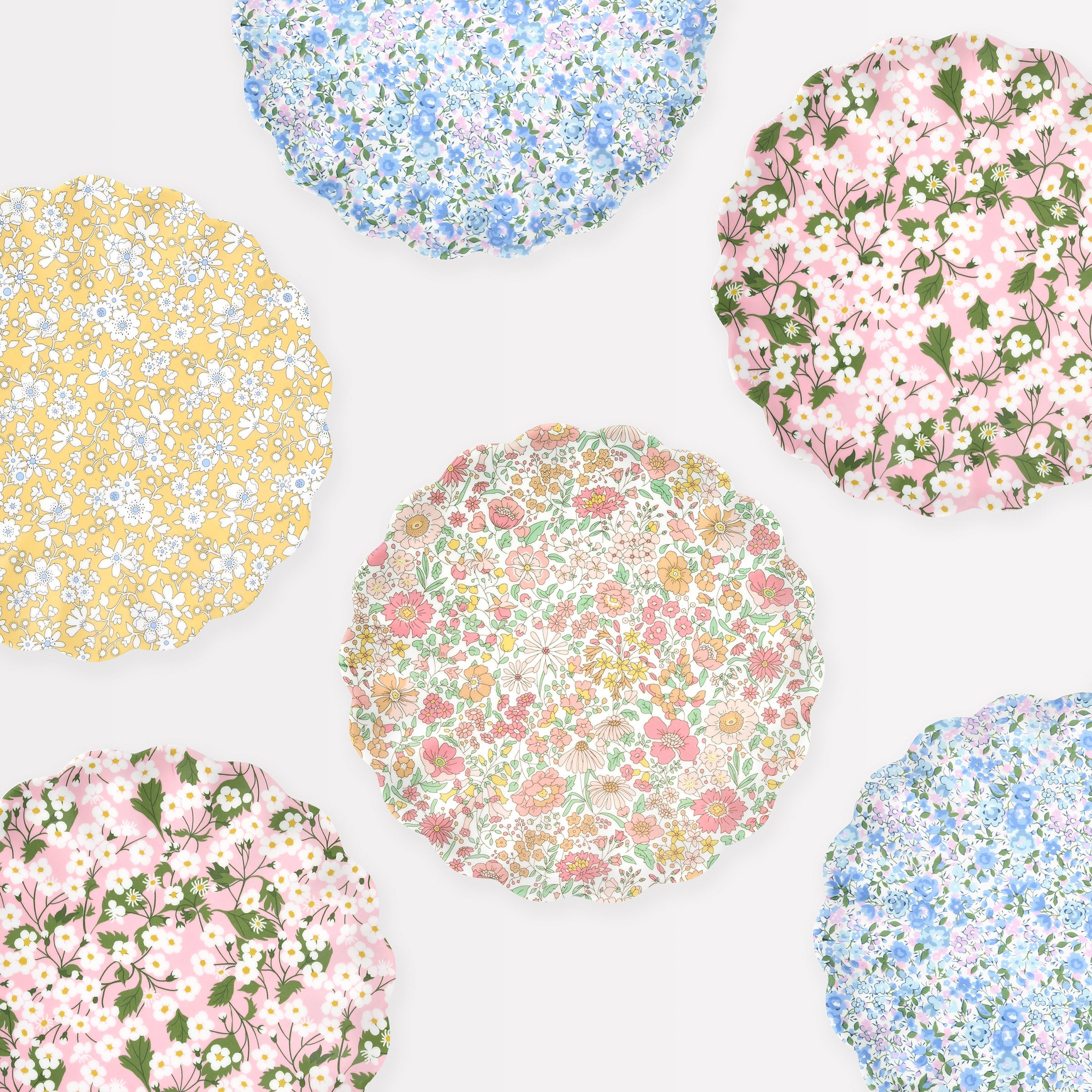 Meri Meri x Liberty Mixed Small Melamine Plates, Set of 4