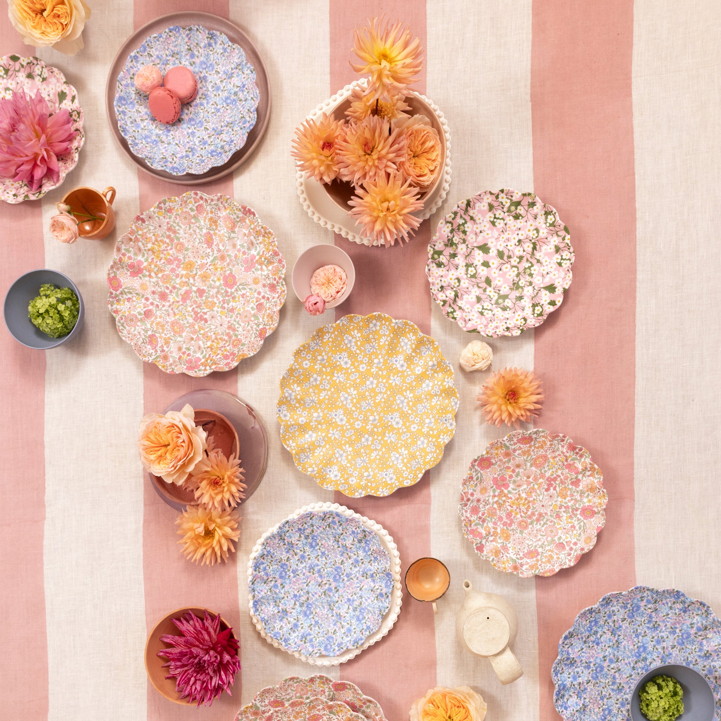 Meri Meri x Liberty Mixed Small Melamine Plates, Set of 4