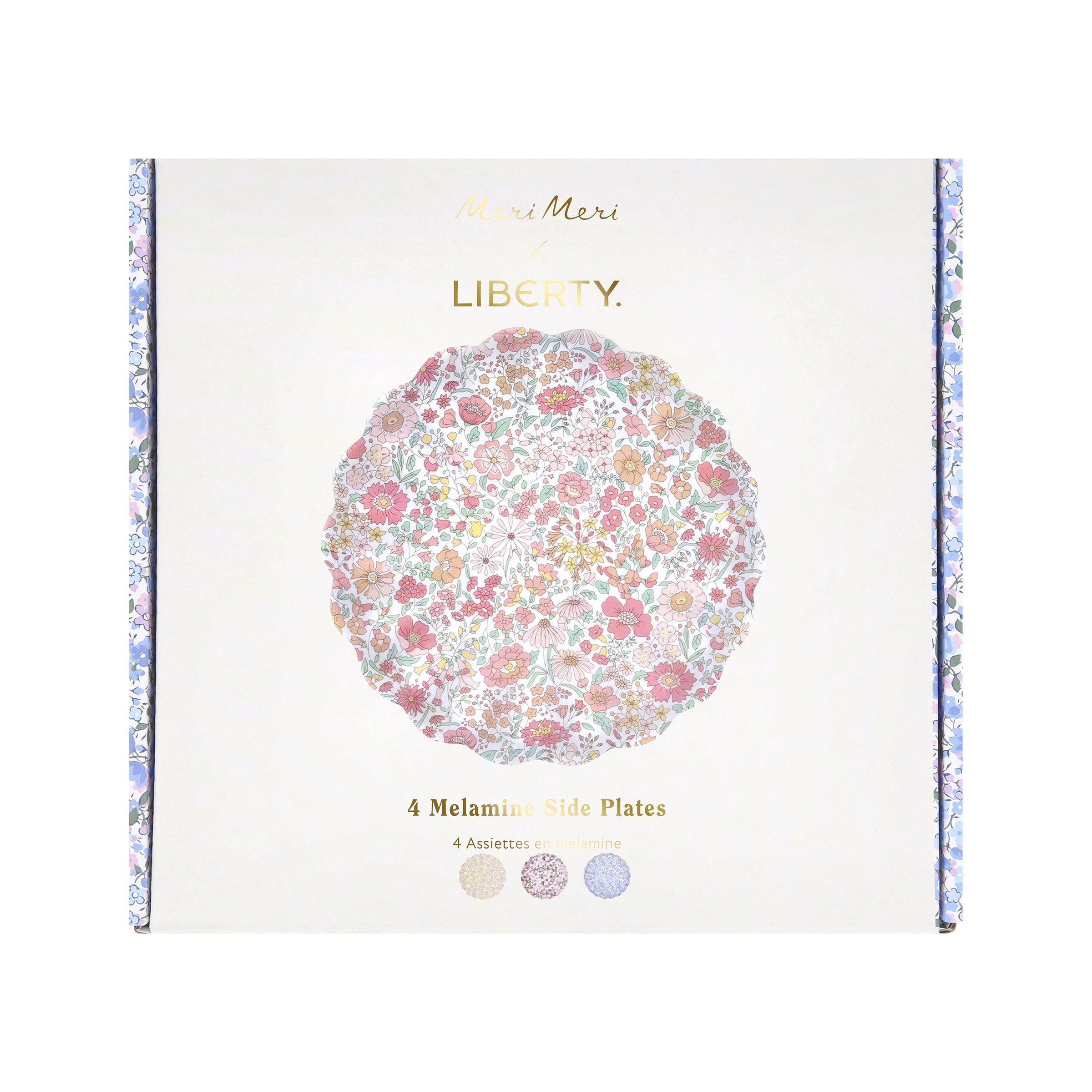 Meri Meri x Liberty Mixed Small Melamine Plates, Set of 4