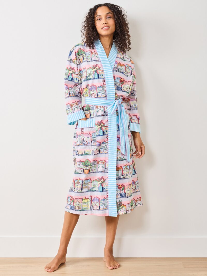 Lenox Spice Village x Printfresh Pink Kitchen Robe - One Size